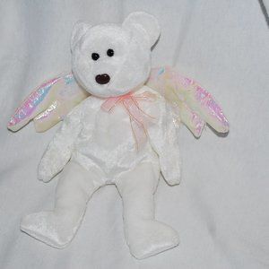 Beanie Baby. Nalo the teddy bear White.